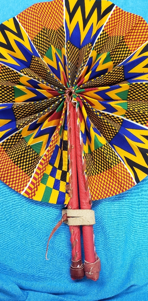 Kente Folding Fan